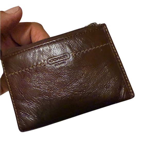 Coach Other - Coach Brown Leather Wallet with keychain